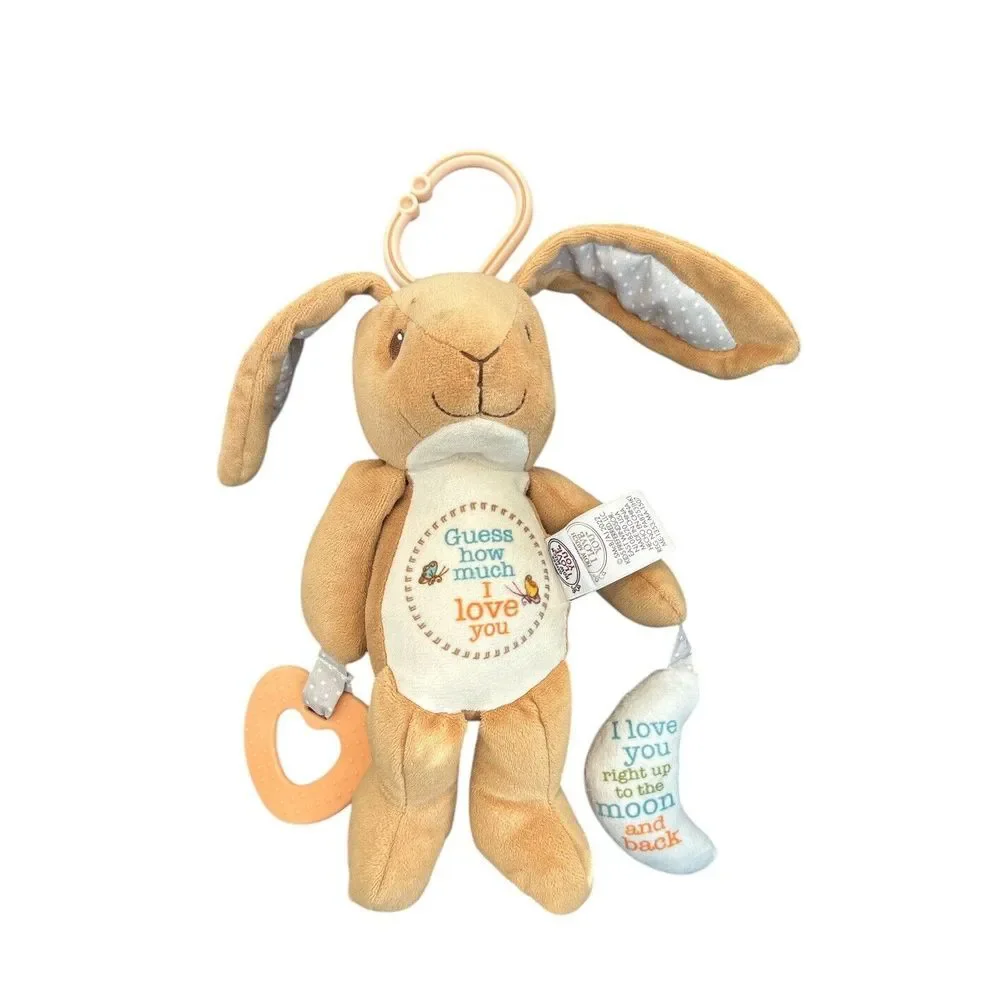 Guess How Much I Love You Nutbrown Hare Bunny Plush Rattle Teether Crinkle Lovey